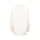 Citizens of Humanity Women's  Off-White Long-Sleeve Button-Down Shirt