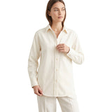 Citizens of Humanity Women's  Off-White Long-Sleeve Button-Down Shirt
