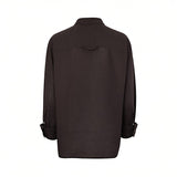Citizens of Humanity Navy Long-Sleeve Linen Button-Down Shirt