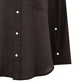 Citizens of Humanity Navy Long-Sleeve Linen Button-Down Shirt
