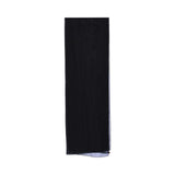 Detailed view of the matching lightweight black chiffon sheila.