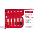 Clarins Lip Oil 10th Anniversary Vanity Full Size Set luxury nourishing lip oil collection with vanity case Shop the Latest Online at Blue Salon Qatar GCC