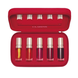 Clarins Lip Oil 10th Anniversary Vanity Full Size Set luxury nourishing lip oil collection with vanity case Shop the Latest Online at Blue Salon Qatar GCC