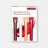 Clarins Lip Perfector Set nourishing glossy lip care collection with multiple shades Shop Now Online at Blue Salon Qatar GCC