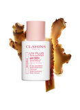 Clarins UV Plus Skin Barrier SPF 50+ Invisible 30ml lightweight daily sunscreen with UVA UVB protection Available for Online Purchase at Blue Salon Qatar GCC