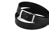Samsonite AAMIR II BIZ PIN Plate 04 Black Leather Belt