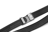Samsonite AAMIR II Biz Plate AL Auto 02 Black Leather Belt