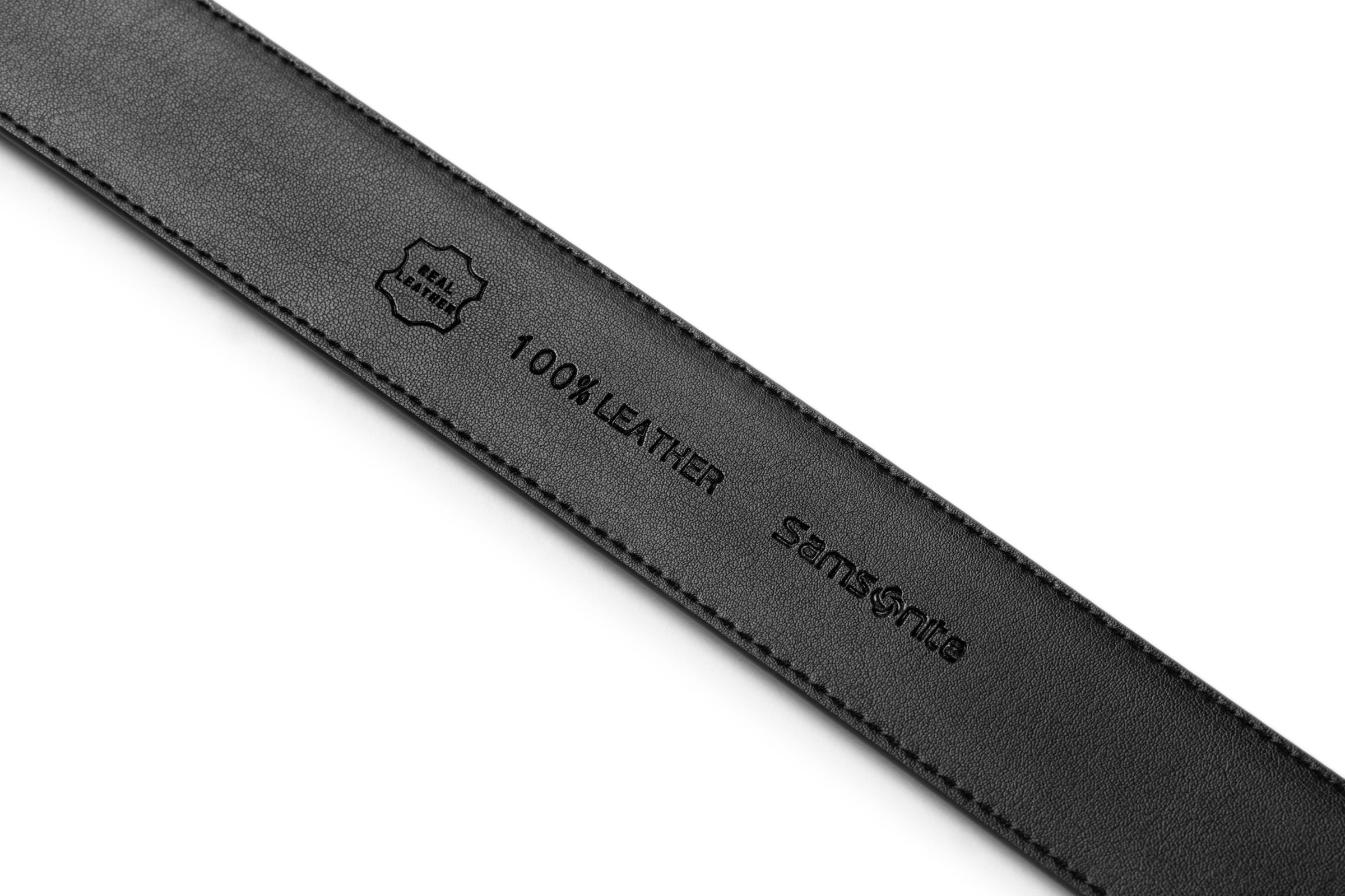 Samsonite AAMIR II Biz Auto Plate 04 Black Leather Belt