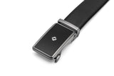 Samsonite AAMIR II Biz Plate AL Auto 02 Black Leather Belt