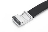 Samsonite AAMIR Basic Auto Golden Logo Black Leather Belt