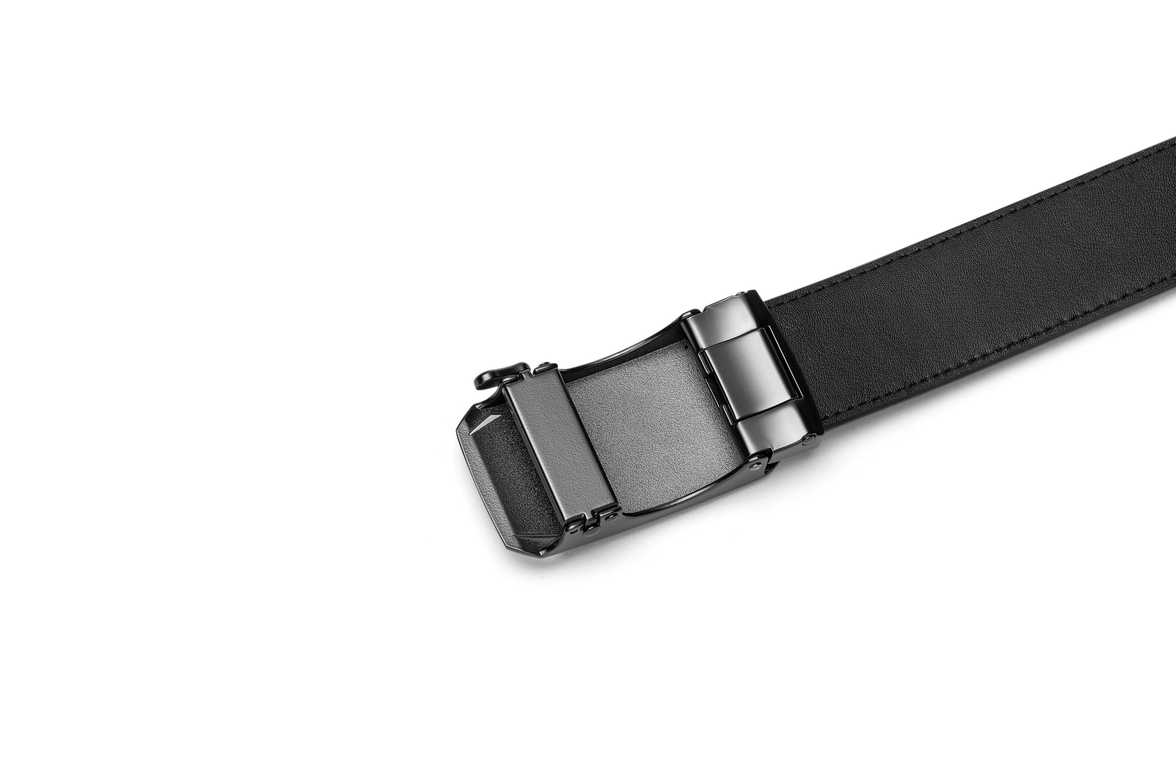 Samsonite AAMIR II Biz Plate AL Auto 04 Black Leather Belt