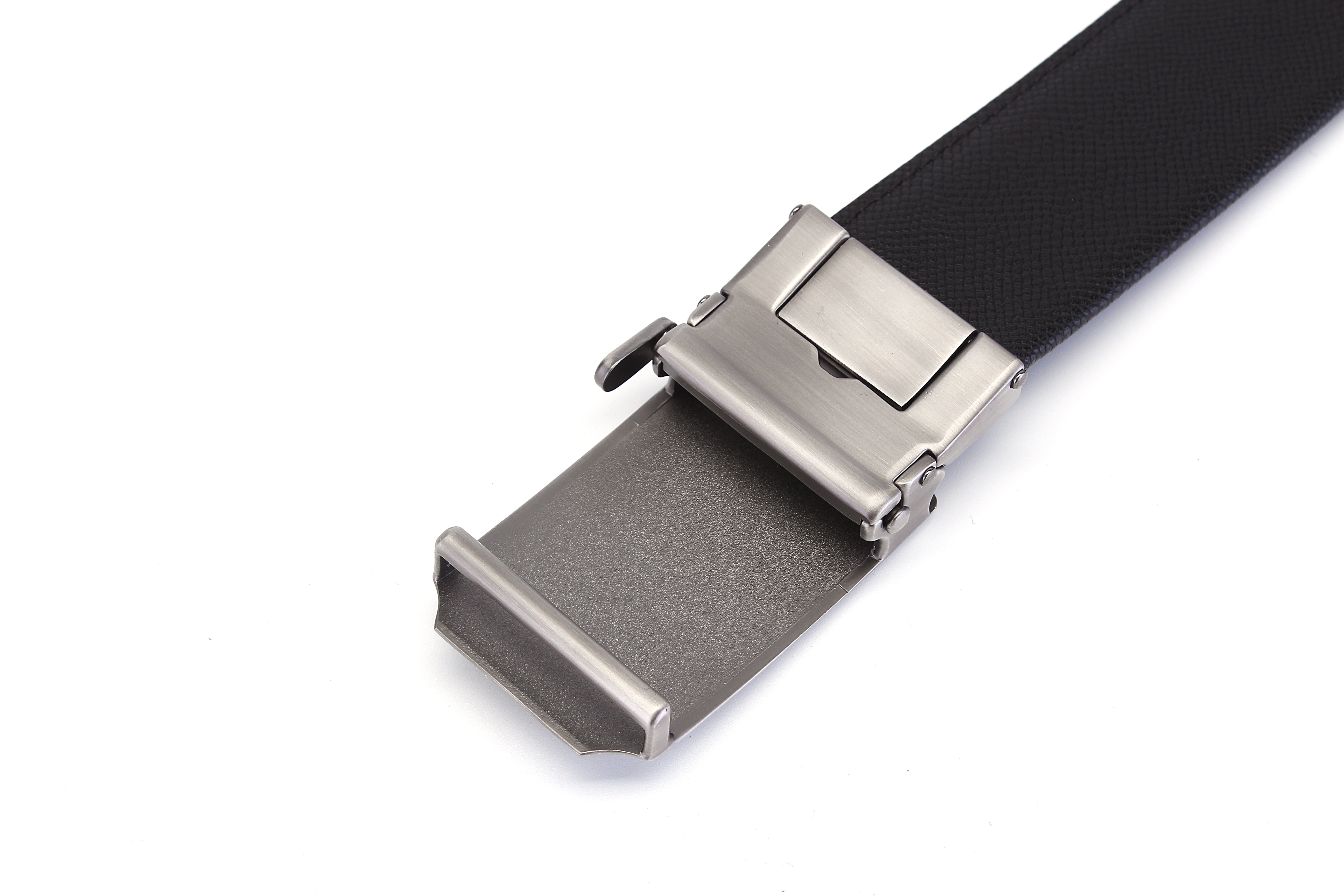 Samsonite Men's AAMIR Basic Auto Black Leather Belt