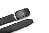 Samsonite AAMIR II Biz Plate AL Auto 04 Black Leather Belt
