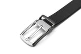 Samsonite AAMIR II Bizctr Black Leather Formal Belt with Metal Buckle