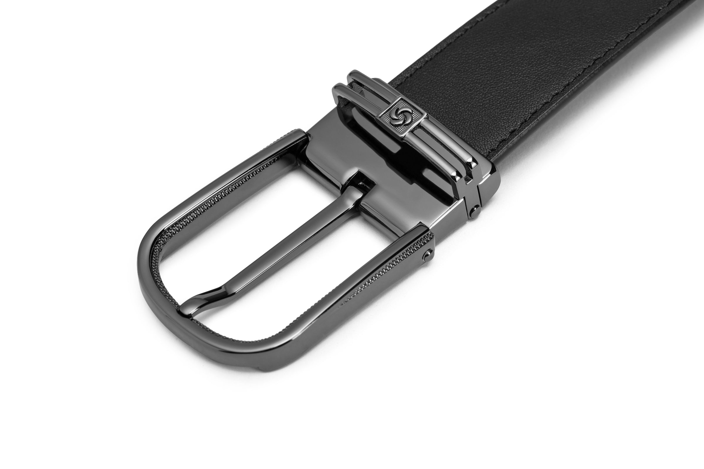 Samsonite AAMIR II Biz Ctr Arc Black Leather Belt