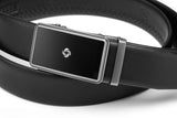 Samsonite AAMIR II Biz Plate AL Auto 02 Black Leather Belt