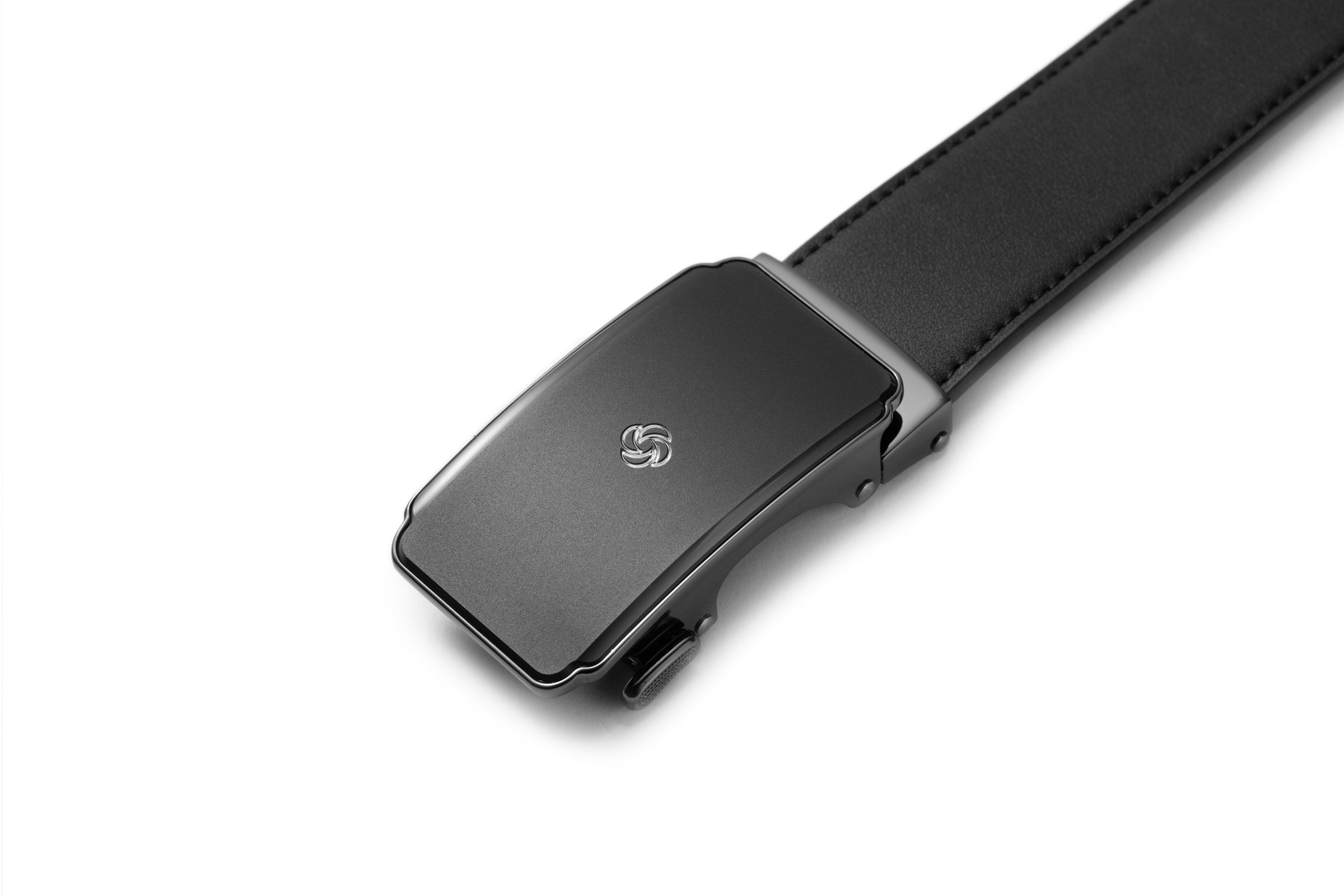 Samsonite AAMIR II Biz Auto Plate Black Leather Belt