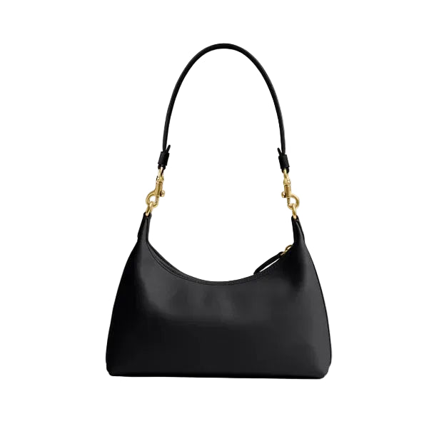 Rear profile of the Coach Juliet Shoulder Bag highlighting the smooth, premium glovetanned leather finish and minimalist design.