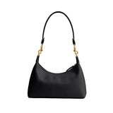 Rear profile of the Coach Juliet Shoulder Bag highlighting the smooth, premium glovetanned leather finish and minimalist design.