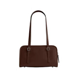 Back view of the Coach Lana 23 bag in maple leather showing the smooth glovetanned finish and structured base.