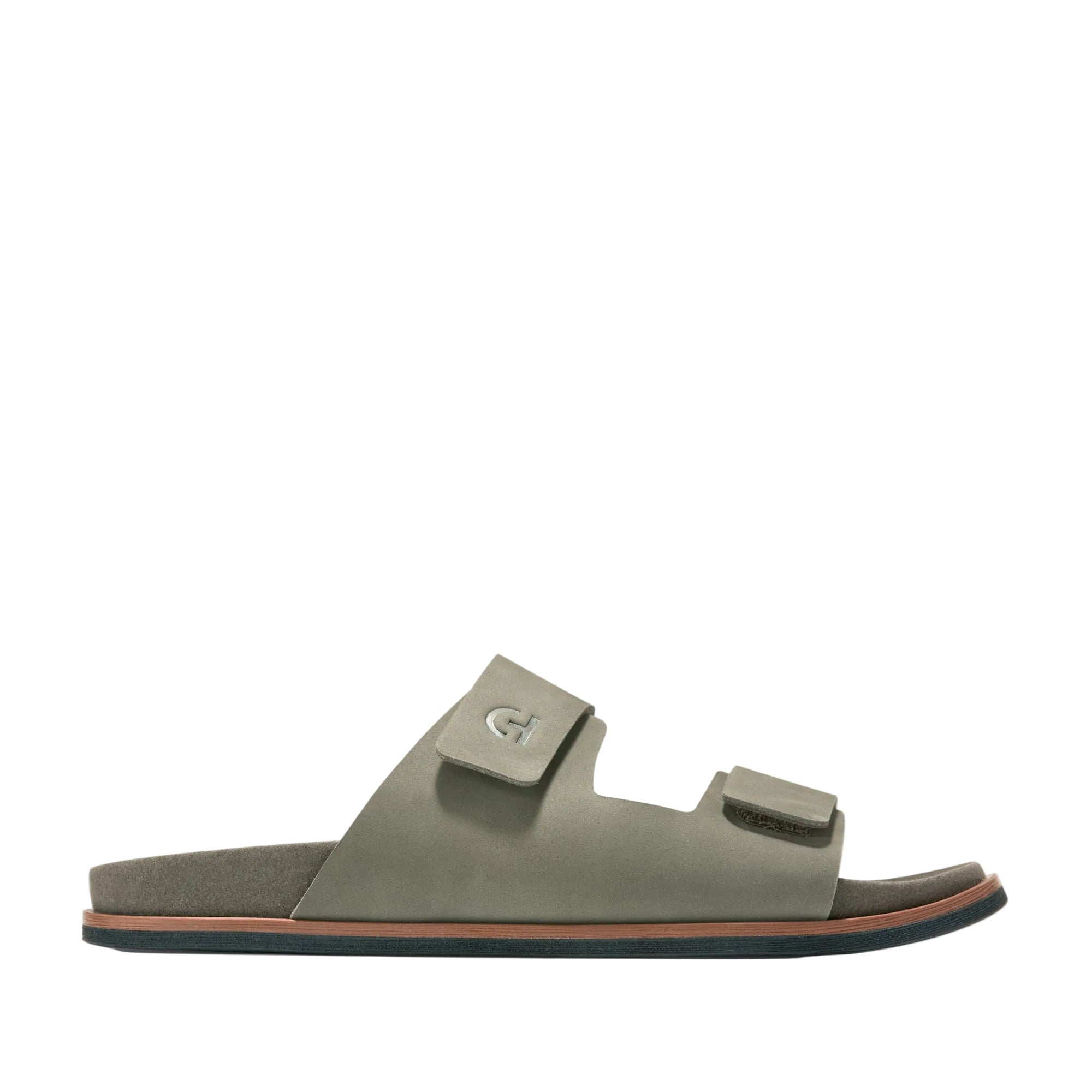 Cole Haan Men's Modern Classics Resort Sandals C42901:DUSTY OLIVE NUBUCK / BLACK