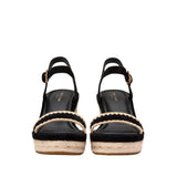 Cole Haan Women's Cloudfeel Asbury Espadrille Wedge Sandals
W36996:BLACK SUEDE / NATURAL RAFFIA