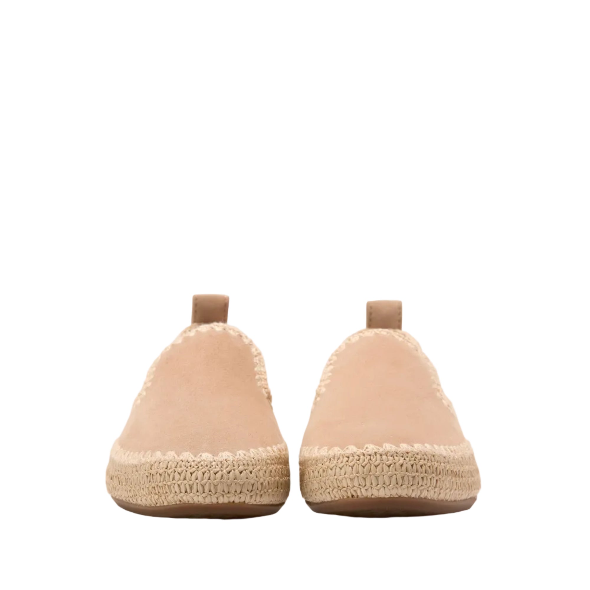 Cole Haan Women's Cloudfeel Asbury Slip-On Loafers W34589:CH TUSCAN SAND SUEDE / NATURAL RAFFIA
