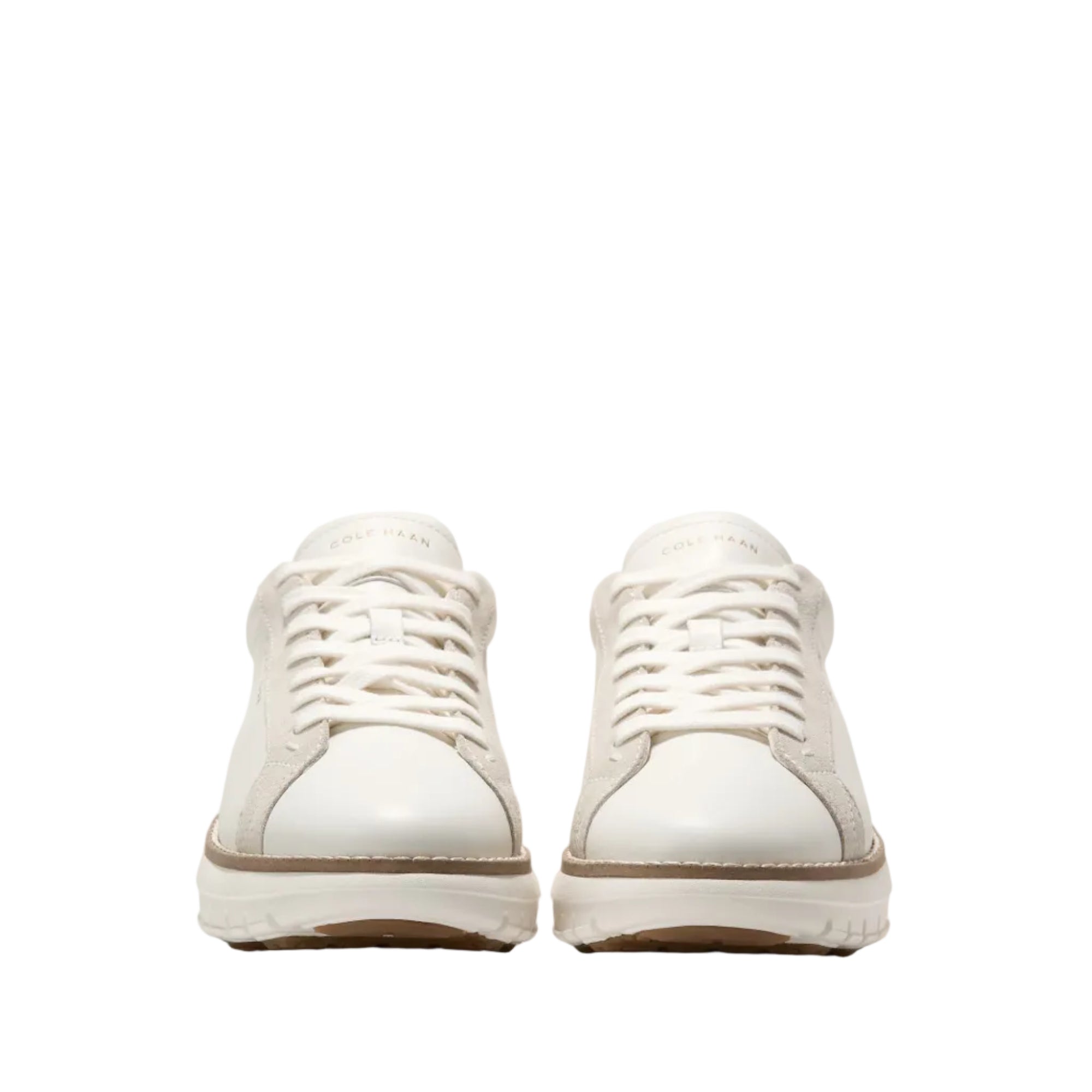 Cole Haan Women's ZERØGRAND Rexanna Lace-To-Toe Sneakers W35715:CH POWDER WP LTHR / SAND DOLLAR WP SDE / FLAN LTHR