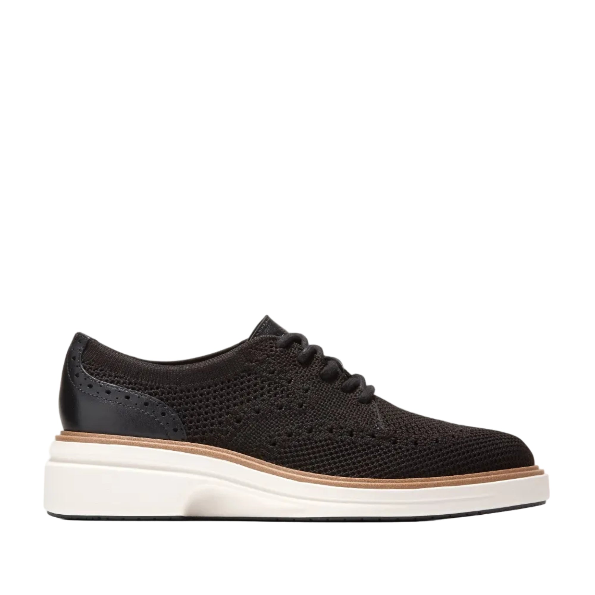 Cole Haan Women's ØriginalGrand CitySpectre Oxfords W36983:BLACK STITCHLITE / LTHR