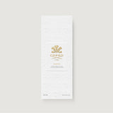 White rectangular box with embossed crest patterns. A central panel features a gold-toned crest and "CREED 1760".