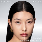 Light pink-toned powder.
