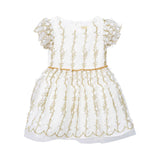 David Charles Kids Girl' Gold s Dress