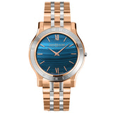 Saint Honore Deauville Women's Blue Dial Silver Rose Gold Watch