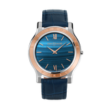 Saint Honore Deauville Men's Blue Dial Blue Leather Starp Watch