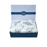 Dea Arte Nuova 7-Piece Floral Print Bed Sheet Set – Italian Cotton Luxury Bedding