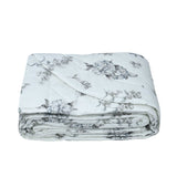 Dea Arte Nuova 7-Piece Floral Print Bed Sheet Set – Italian Cotton Luxury Bedding