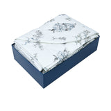 Dea Arte Nuova 7-Piece Floral Print Bed Sheet Set – Italian Cotton Luxury Bedding
