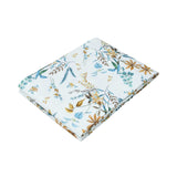 Dea Flora Double Band Print King Duvet Set – 260x240 cm – Italian Botanical Sateen | Luxury Bedding Collection