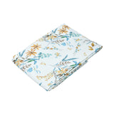 Dea Flora Double Band Print King Duvet Set – 260x240 cm – Italian Botanical Sateen | Luxury Bedding Collection