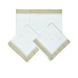 Dea Santorini 9-Piece Bed Sheet Set – 270x270 cm – Available in Blue & Ivory+2x50x80