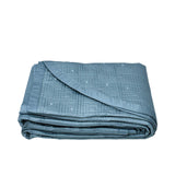 Dea Santorini 9-Piece Bed Sheet Set – 270x270 cm – Available in Blue & Ivory+2x50x80