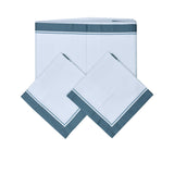 Dea Santorini 9-Piece Bed Sheet Set – 270x270 cm – Available in Blue & Ivory+2x50x80