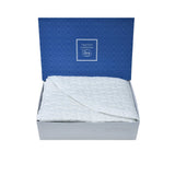 Dea Timothy Corrigan Intreccio Quilted Bedcover Set – 3 Pieces – White Italian Raso Sateen Luxury