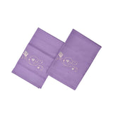 Dea Broccato Ricamo Raso Sateen Embroidered Duvet Cover Set – 260x240 cm – Lavender Italian Luxury Bedding