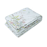 Dea Italian Luxury Alena Floral Print Sateen King Bedspread Set (7 Pieces) - 3 Color Options - Made in Italy