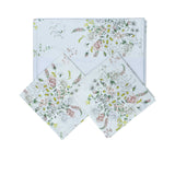 Dea Alena St. Raso Print Queen Bedspread Set – 7 Pieces – Italian Floral Elegance | Available in 3 Colors