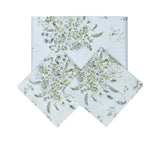 Dea Alena St. Raso Print Queen Bedspread Set – 7 Pieces – Italian Floral Elegance | Available in 3 Colors