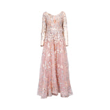 Mac Duggal Women's Peach Long Dress