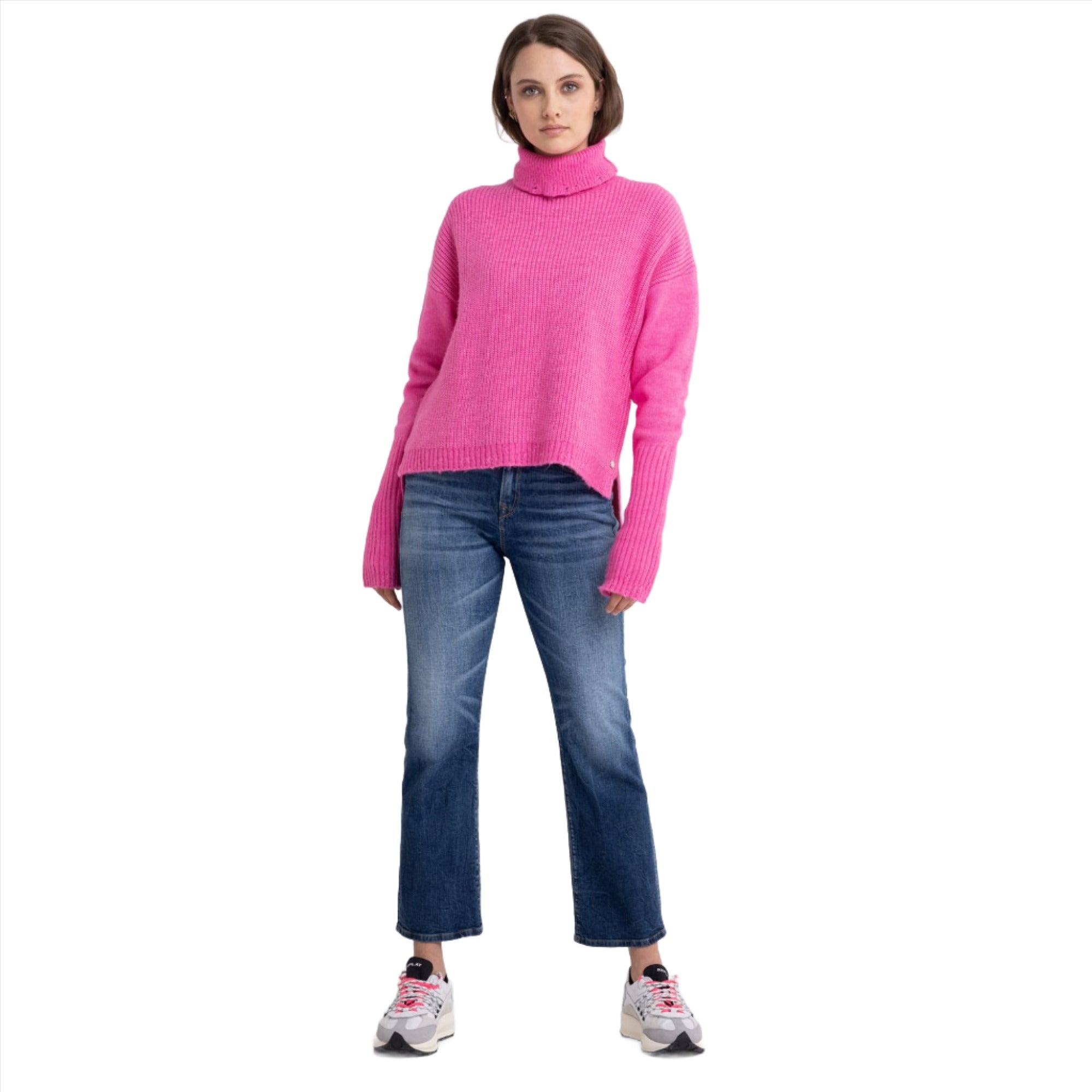Replay Recycled turtleneck sweater | Clothing | GCC | Sweaters and Cardigans | Women | Women All Clothing | Womens | Womens Fashion Replay Recycled turtleneck sweater | Clothing | GCC | Sweaters and Cardigans | Women | Women All Clothing | Womens | Womens Fashion