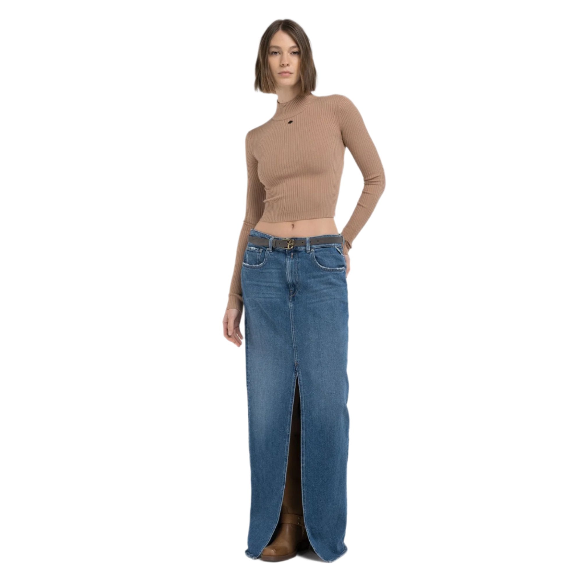 Replay Women's Viscose-Blend Hight Neck Sweater | Clothing | GCC | Winter 2024 | Women | Women All Clothing | Women Knitwear & sweater | Womens | Womens Fashion Replay Women's Viscose-Blend Hight Neck Sweater | Clothing | GCC | Winter 2024 | Women | Women All Clothing | Women Knitwear & sweater | Womens | Womens Fashion